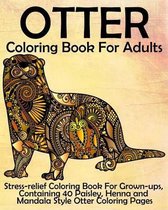 Otter Coloring Book for Adults