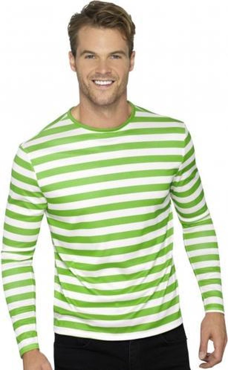 Groen en wit gestreept T-shirt voor dames | bol.com