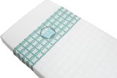Taftan - Wieglakentje Busje - 100 x 80 - grijs blauw