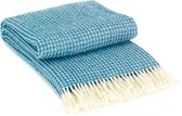 MOST wollen wafel plaid Oceaanblauw - 100% NZ wol - Blauw