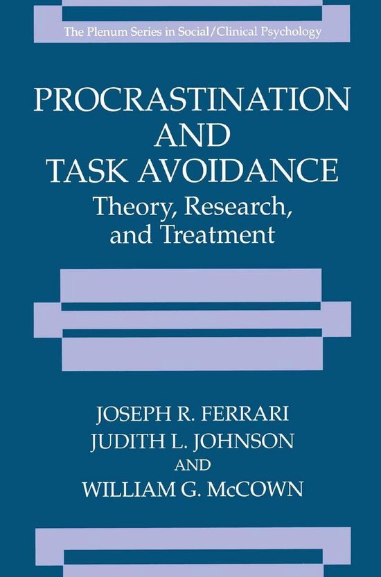 The Springer Series in Social Clinical Psychology - Procrast ... - cover