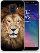 Geschikt voor Samsung Galaxy A6 (2018) TPU Hoesje Design Leeuw