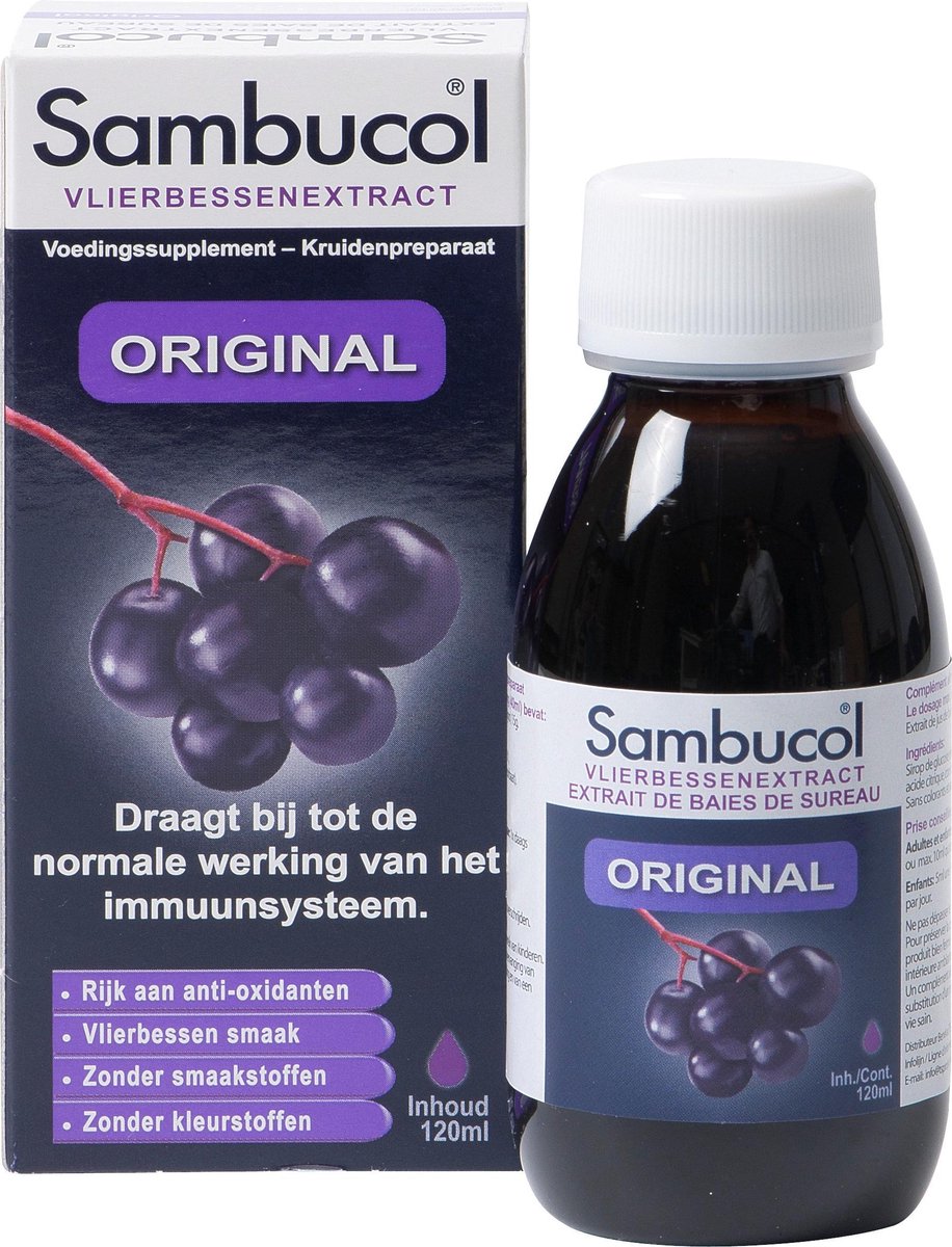 Goedkoopste Sambucol Vlierbessen Siroop Original - 120 ml