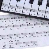 Piano/Keyboard Stickers - Eenvoudig muzieknoten leren - Geschikt voor 49, 61 en 88 toetsen - KELERINO.