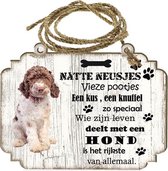 Spreukenbordje hond: Lagotto Romagnolo