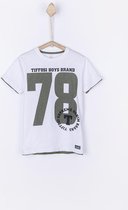 Tiffosi-jongens-t-shirt-Jonas-kleur: wit, army, legergroen-maat 128