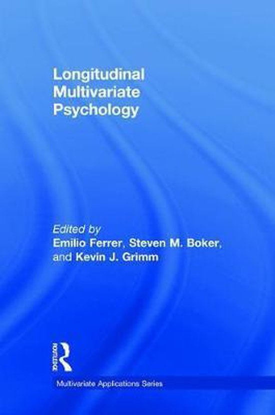 Multivariate Applications Series- Longitudinal Multivariate  ... - cover