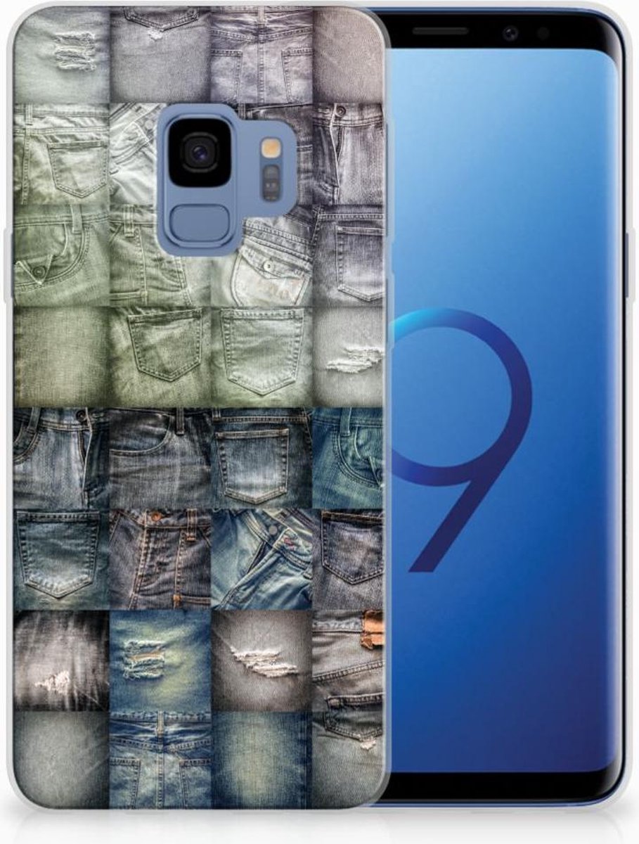 Silicone Back Cover Samsung Galaxy S9 Spijkerbroeken