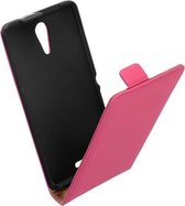 Lelycase Sony Xperia ZR Premium Flip Style Case Lederen Hoesje Roze