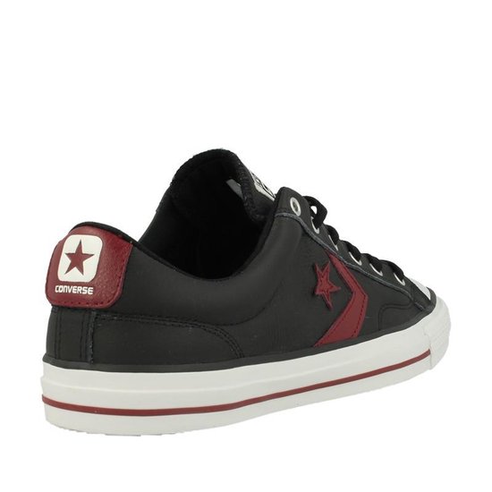 Converse Star Player Ox 144430C Zwart;Rood maat 44 | bol.com
