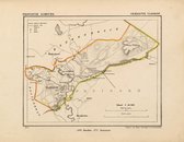 Historische kaart, plattegrond van gemeente Vlodrop in Limburg uit 1867 door Kuyper van Kaartcadeau.com