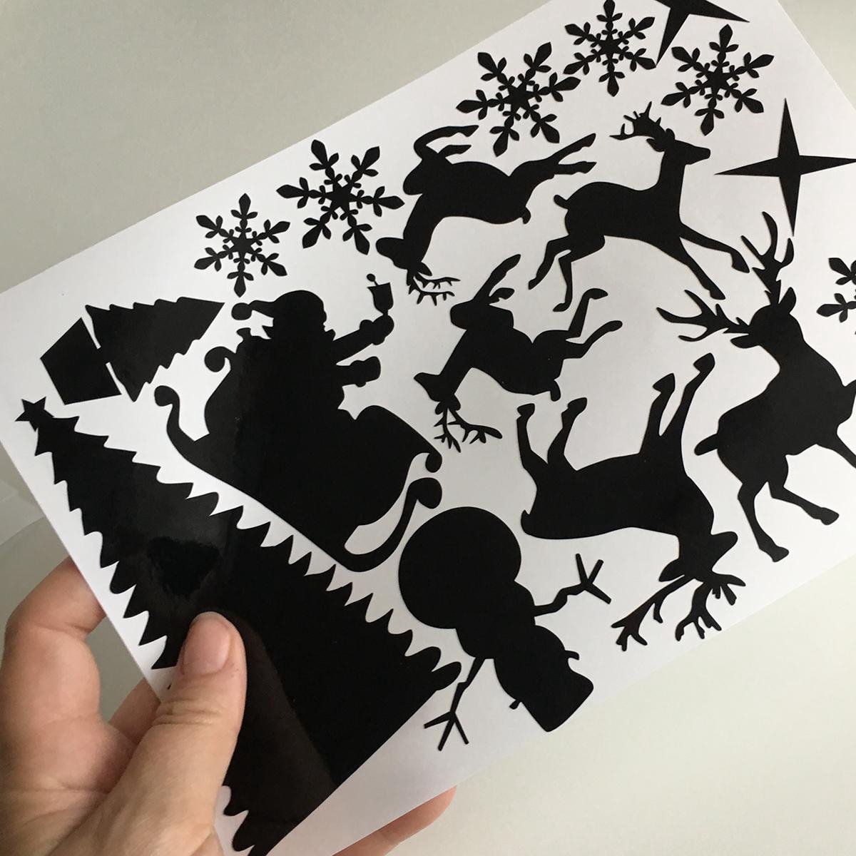 Herbruikbare raamstickers Halloween, Sinterklaas en Kerst