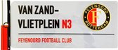 Straatbord feyenoord van Zandvlietplein 40x18 cm