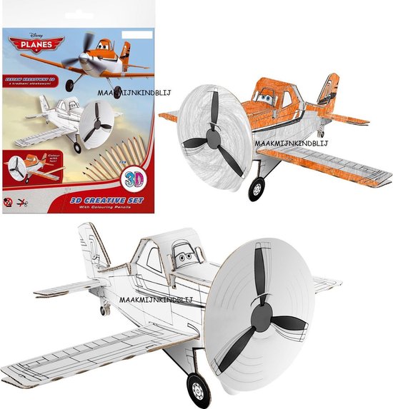 Disney Planes 3D creatief kleur set