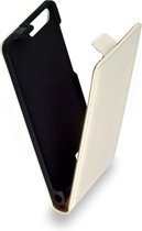 Lederen Huawei Ascend P7 Mini Flip Case Cover Hoesje Wit