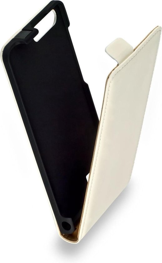 lineair De volgende Absorberen Lederen Huawei Ascend P7 Mini Flip Case Cover Hoesje Wit | bol.com