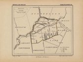 Historische kaart, plattegrond van gemeente Hoornaar in Zuid Holland uit 1867 door Kuyper van Kaartcadeau.com