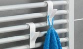 6x Handdoek / Kleding Haak voor Radiator - Verwarming Kledinghaak Hangend - Handdoekradiator Haakjes