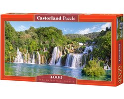 Castorland Krka Waterfalls, Croatia – Puzzel – 4.000 stukjes – Satijnen afwerking – Perfecte pasvorm – Europese kwaliteit