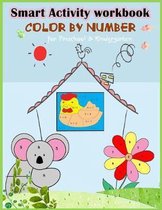 Smart Activity Workbook Color by Number for Preschool and Kindergarten