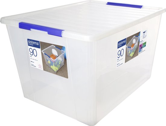 Sistema Storage Opbergbox - Met Deksel - 90 Liter | bol.com