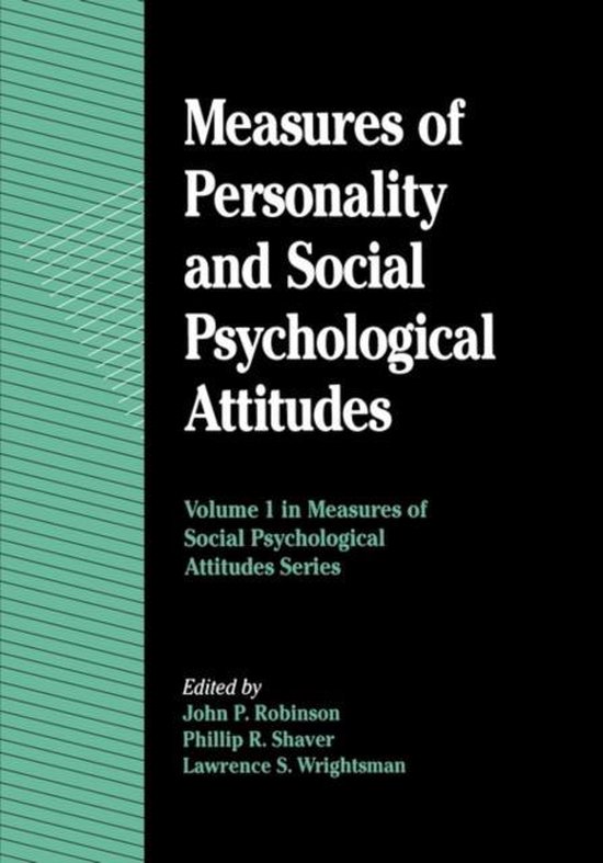 Measures of Personality and Social Psychological Attitudes - cover