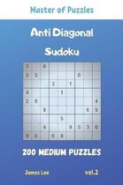 Master of Puzzles - Anti Diagonal Sudoku 200 Medium Puzzles vol.2