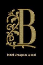 B Initial Monogram Journal