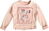 Garcia roze sweater met kraaltjes en pailletten Maat - 164/170