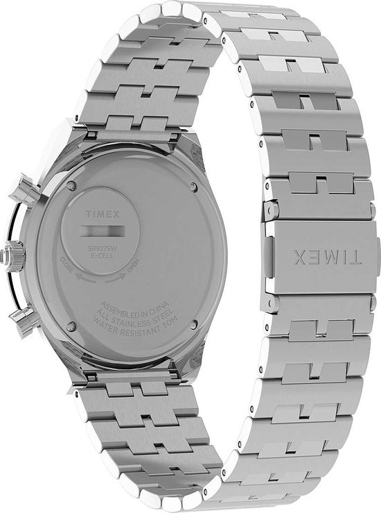 Timex Q Chrono TW2V42600 Horloge - Staal - Zilverkleurig - Ø 40 mm