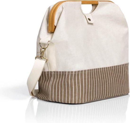 Sac à ouvrage GRIS PETIT FORMAT Canvas meets Bamboo - Prym
