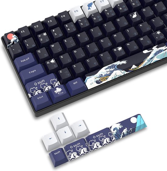 Kanagawa Golf keycap set - 132 toetsen - PBT - Cherry-profiel