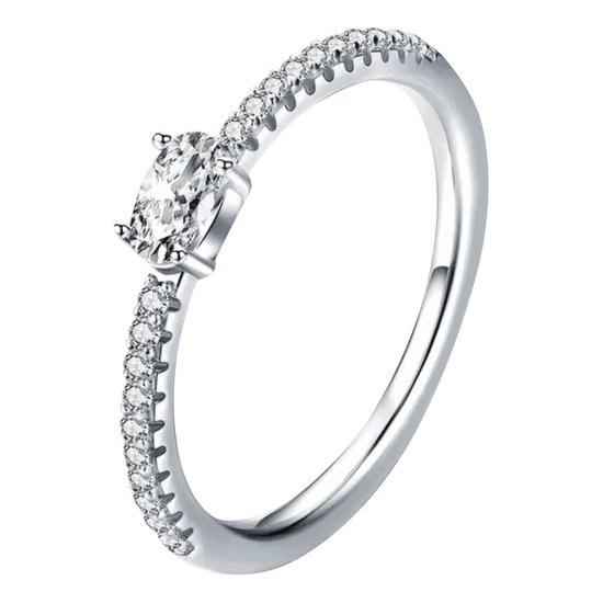 Koop Ring in zilver model pomellato donker blauwe steen van de designer Koop Ring in zilver model pomellato donker blauwe steen van de designer