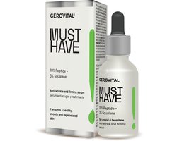 Gerovital MUST HAVE - Anti-Rimpel en Stevigheid Serum - 10% Peptiden en 3% Squalaan - 30ml - Collageen en Elastine