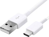 USB C kabel geschikt voor Samsung S8, S9, S10, S20, S21, S22 Plus & Ultra - oplader kabel - lader - oplader - Wit