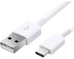 USB C kabel geschikt voor Samsung S8, S9, S10, S20, S21, S22 Plus & Ultra - oplader kabel - lader - oplader - Wit