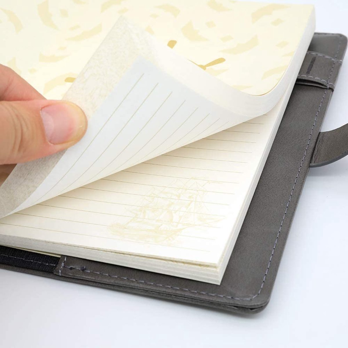 NectaRoy Retro Vintage PU Lederen Wachtwoord Notebook Schrijven Planner Organizer Met Combinatieslot, Wachtwoord Gevoerde Draad Binding Dagboek Persoonlijk Schetsboek Met Penhouder, A5 Maat 215x150mm