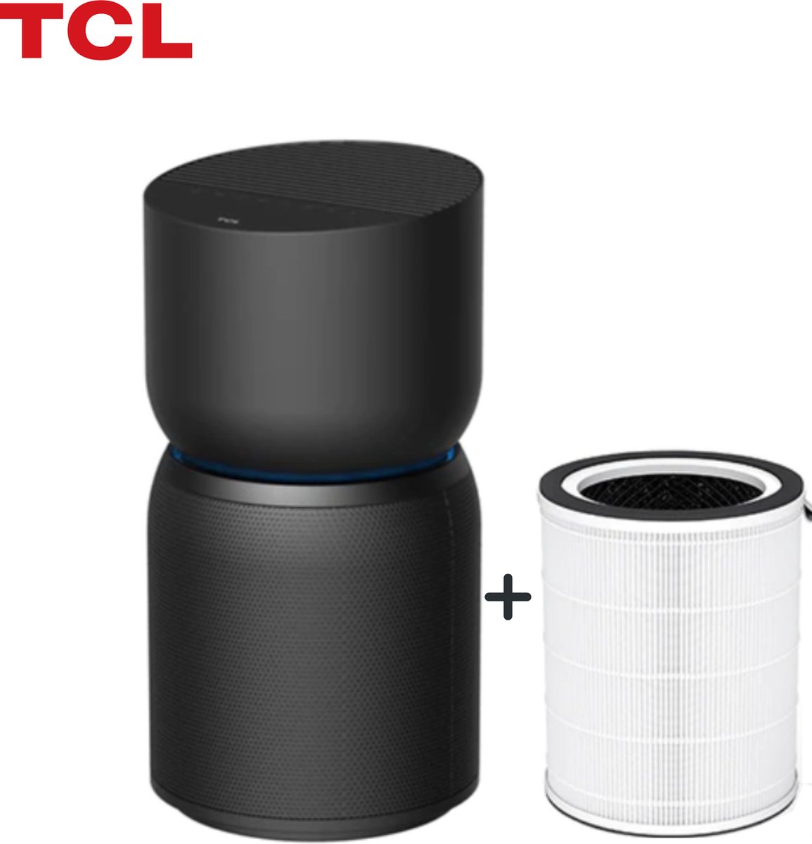 TCL A3 Luchtreiniger - HEPA Filter - Ionisator - Koolstof Filter - 5 in 1 Filtersysteem - Energiezuinig - Laag Geluidsniveau - Zwart