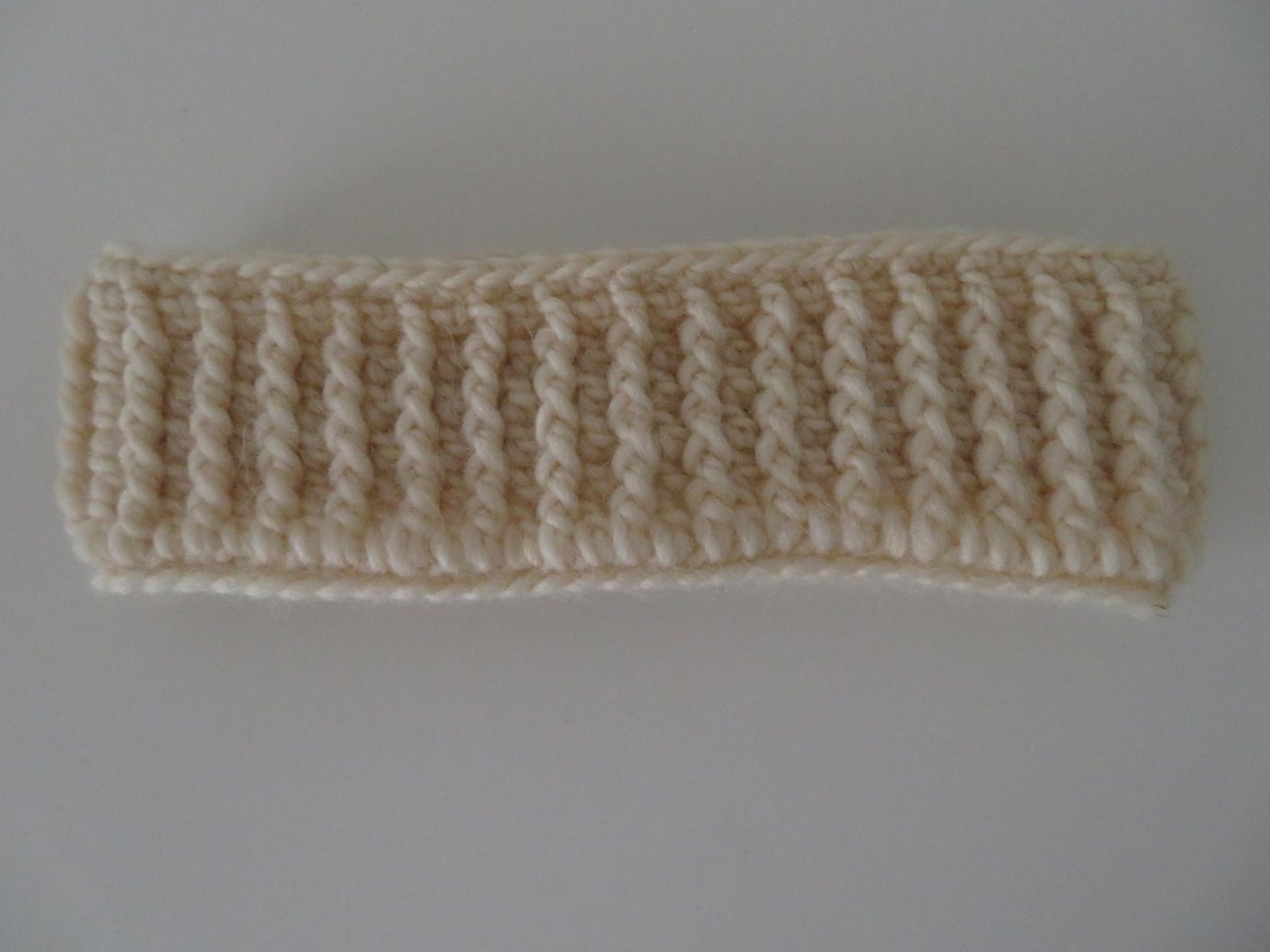 Baby / Kinder Haarband - haarband - oorwarmer - winter - 2 maanden - beige - ( handgemaakte Sweet Baby Bedstraw )