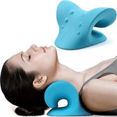 Neckstretcher - Nek Massage Kussen - Massage voor Nek - Nek Massage Apparaat - Blauw