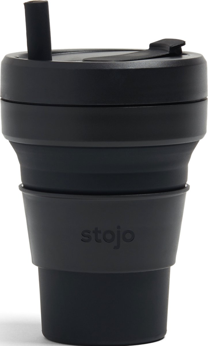 Stojo - Titan Cup - 710 ml - Herbruikbaar - Opvouwbaar - Zwart