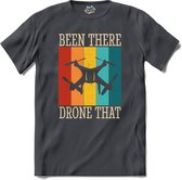 Been there drone that | Drone met camera | Mini drones - T-Shirt - Unisex - Mouse Grey - Maat 3XL