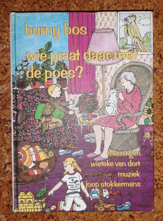 Omslag van Wie praat daar met de poes? door Burny Bos, Wieteke van Dort