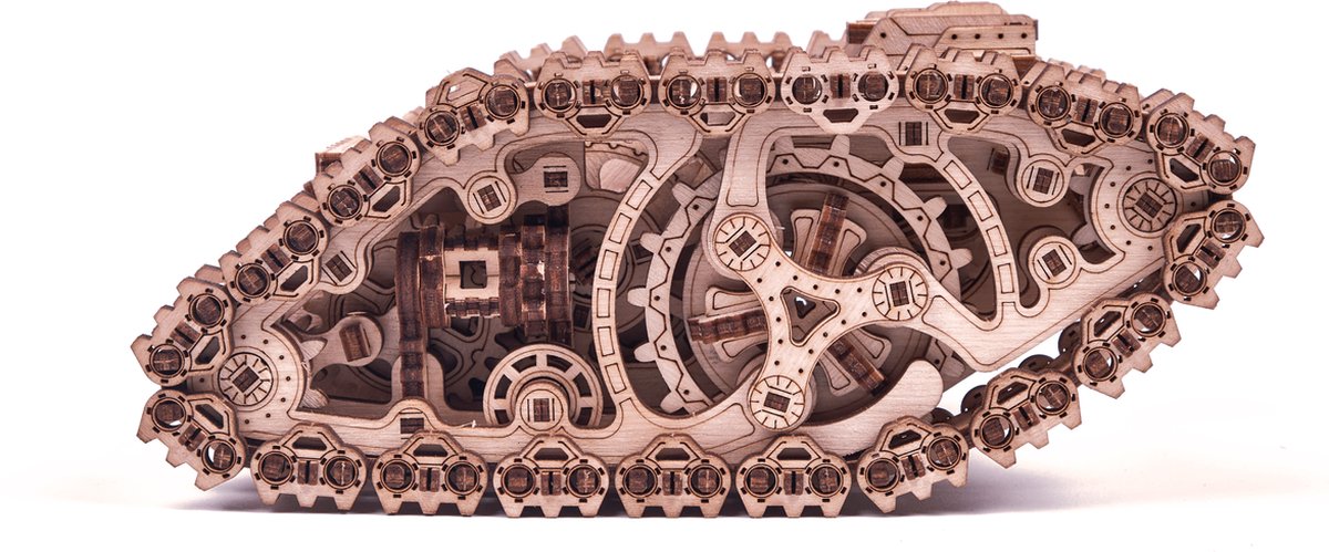 Wood Trick - Modelbouw 3D houten puzzel - Stoom tank - Steam tank (WDTK030) - 381 stuks - Geen lijm noch verf nodig! — afbeelding 18