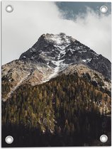WallClassics - Poster de Jardin - Berg Derrière la Forêt - 30x40 cm Photo sur Poster de Jardin (décoration murale pour l'extérieur et l'intérieur)