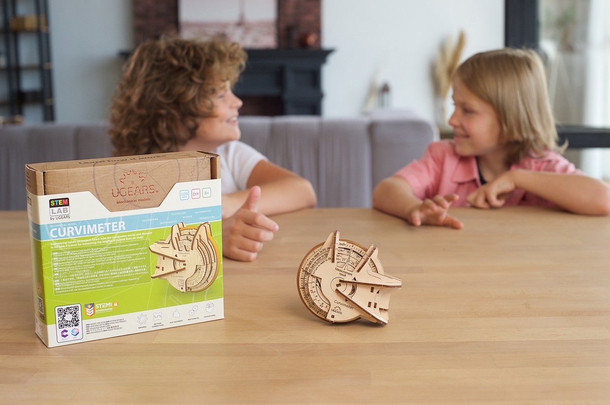 UGEARS Houten 3D Model - Stem Lab - Krommingsmeter — afbeelding 17