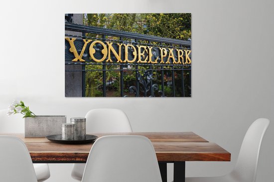 Vondelpark à Amsterdam 60x40 cm - Tirage photo sur toile (Décoration murale salon / chambre)