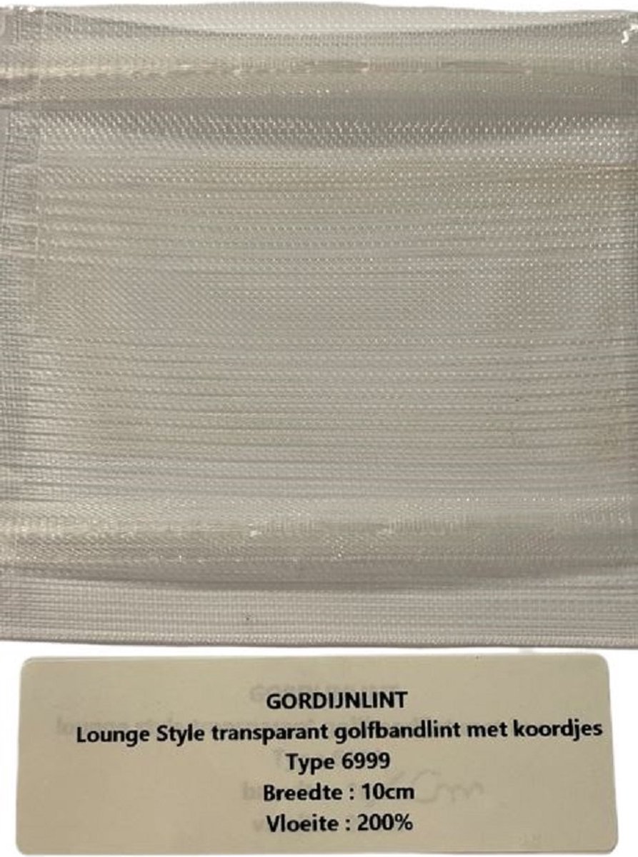 Gerster Gordijnband - Gordijnlint type 6999 - Breedte 10 cm - Prijs per 10 m