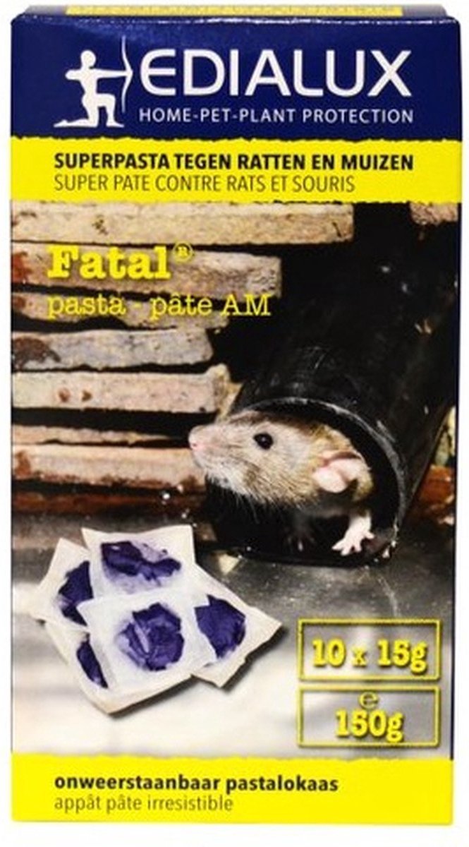 Edialux Fatal pâte contre rats et souris 150g