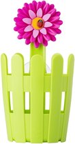 Vigar Flower Power Keukenhulp, groen en magenta, 12,5 x 11 x 21 cm 7293